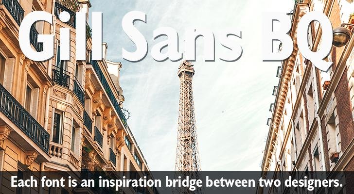 Gill Sans BQ Font | FontYukle