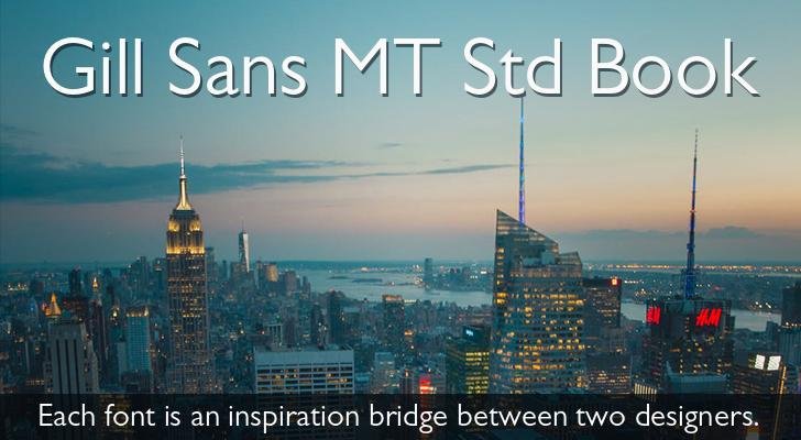 Gill Sans MT Std Book Font | FontYukle