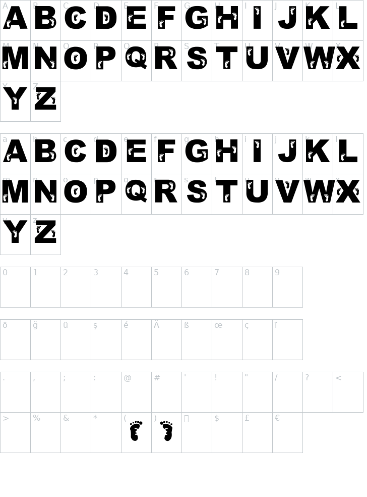 Jenna's Feet Font FontYukle