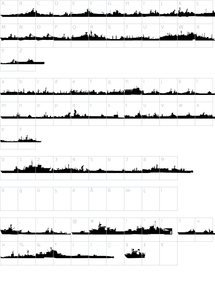US Navy Mirror Font FontYukle