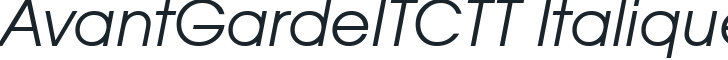 AvantGardeITCTT Italique