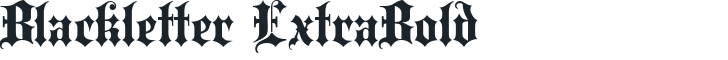 Blackletter ExtraBold