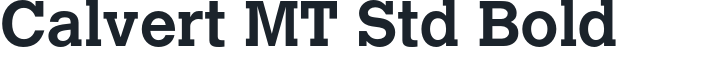 Calvert MT Std Bold