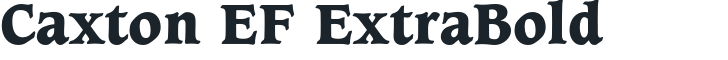 Caxton EF ExtraBold