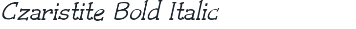 Czaristite Bold Italic