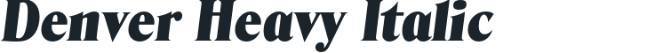 Denver Heavy Italic