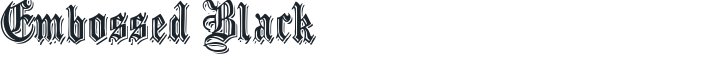 Embossed Black