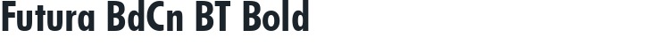 Download Futura BdCn BT Bold Font | FontYukle