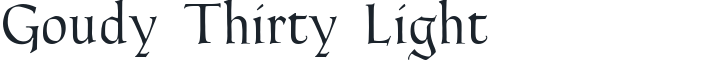 Goudy Thirty Light