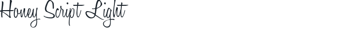 Honey Script Light