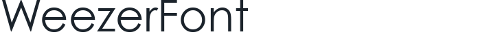 WeezerFont